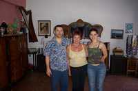 Nicole (center) with Carlos and Romina