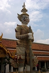 A giant temple guard, about 10 m tall